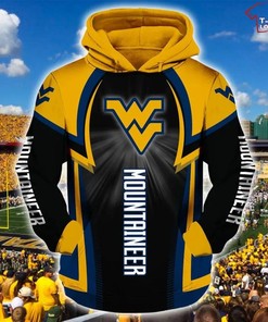 Make A Statement With West Virginia Mountaineers Black And Gold 3D All Over Print Hoodie