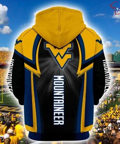 Make A Statement With West Virginia Mountaineers Black And Gold 3D All Over Print Hoodie