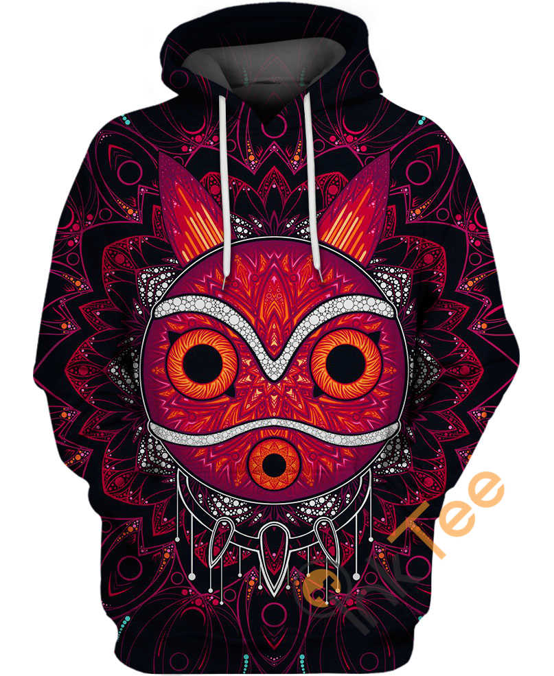 Mandala Mask Princess Mononoke Super Soft All Over Print 3D Hoodie
