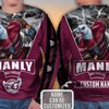 Manly Warringah Sea Eagles Custom All Over Print Zip Up Hoodie Men