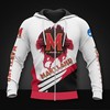 Maryland Terrapins Custom All Over Print Zip Hoodie Long Sleeve