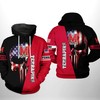 Maryland Terrapins Ncaa Us Flag Skull Custom All Over Print Hoodie