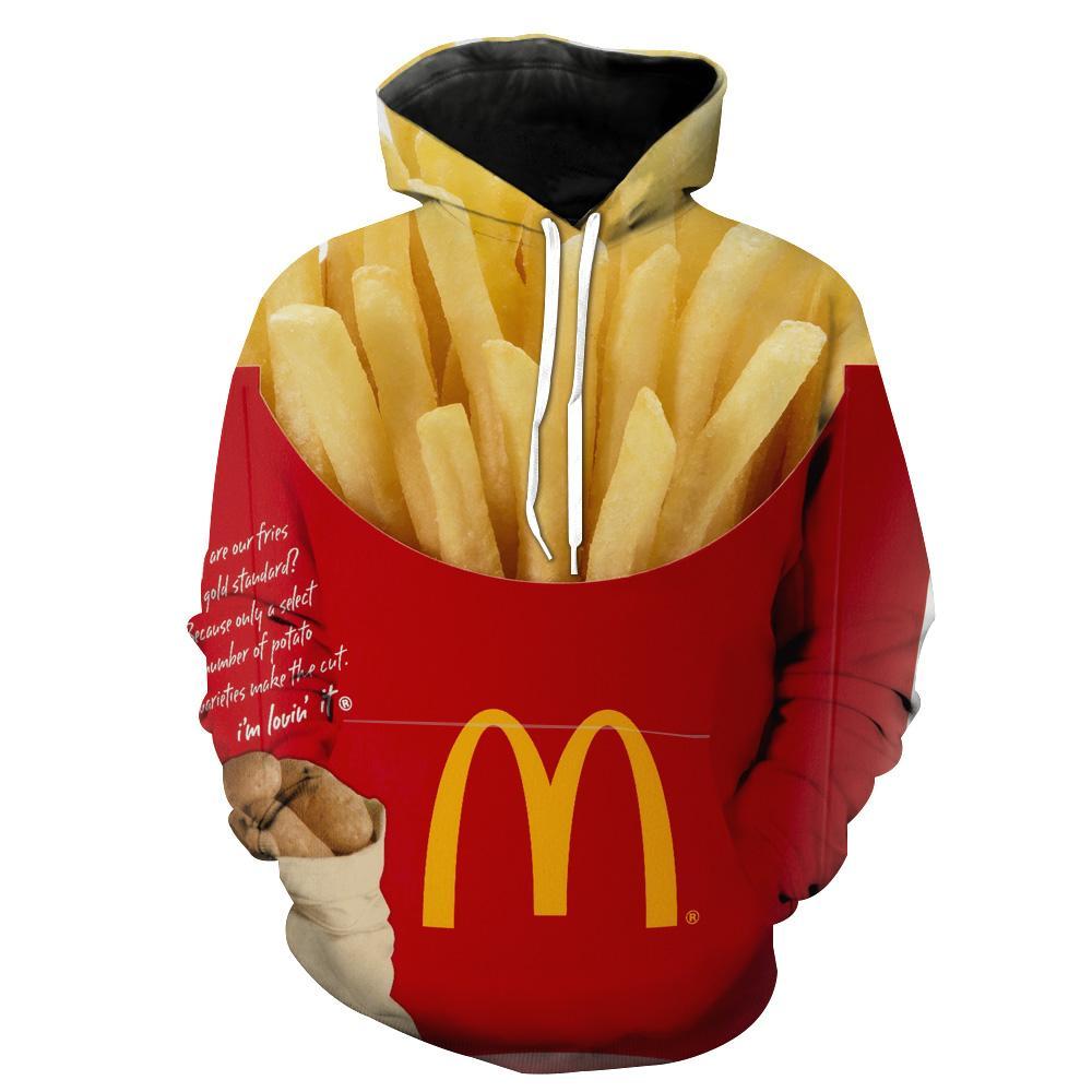 Mcdonalds French Fries Funny Custom All Over Print Hoodie