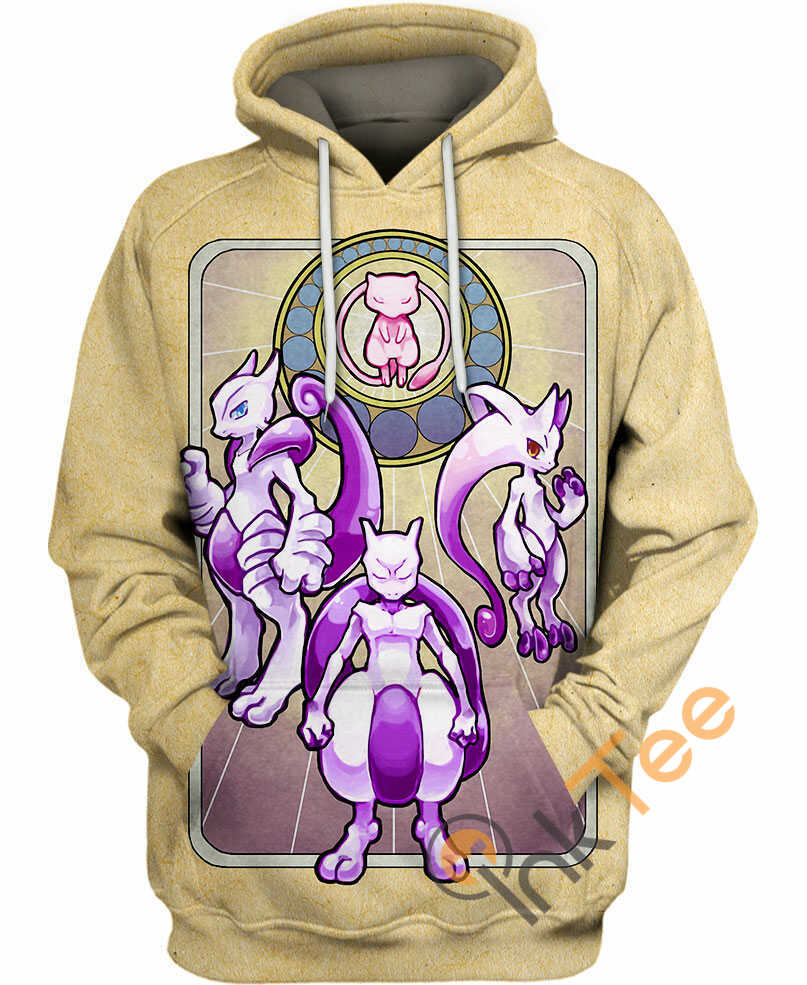 Mega Mewtwo Sport All Over Print Zip Up Hoodie Men