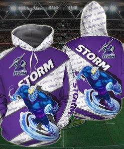 Melbourne Storm Nrl All Over Print 3D Hoodie - Perfect Gift For Fans