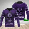 Melbourne Storm Nrl Skull Custom All Over Print 3D Hoodie - Perfect Gift For Fans
