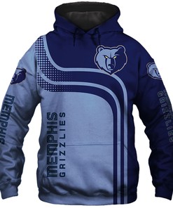 Memphis Grizzlies All Over Print 3D Zip Up Hoodie For Men