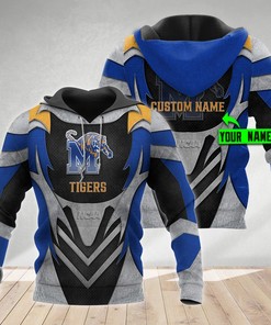 Memphis Tigers Metal Personalized All Over Print 3D Hoodie Zip Up For Men