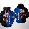 Memphis Tigers Ncaa Us Flag Skull 3D Printed Hoodie Zipper Hooded Jacket With Custom Design Prints