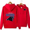 Men'S American Football Custom All Over Print Zip Up Hoodie Option Nfl Edition