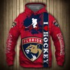 Men'S Nhl Florida Panthers All Over Print 3D Zip-Up Hoodie Option