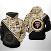 Men'S Nhl Florida Panthers Camo Veteran All Over Print 3D Zip-Up Hoodie Option