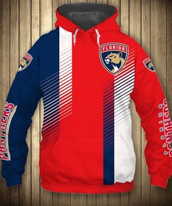 Men'S Nhl Florida Panthers Cute Design All Over Print 3D Pullover Hoodie