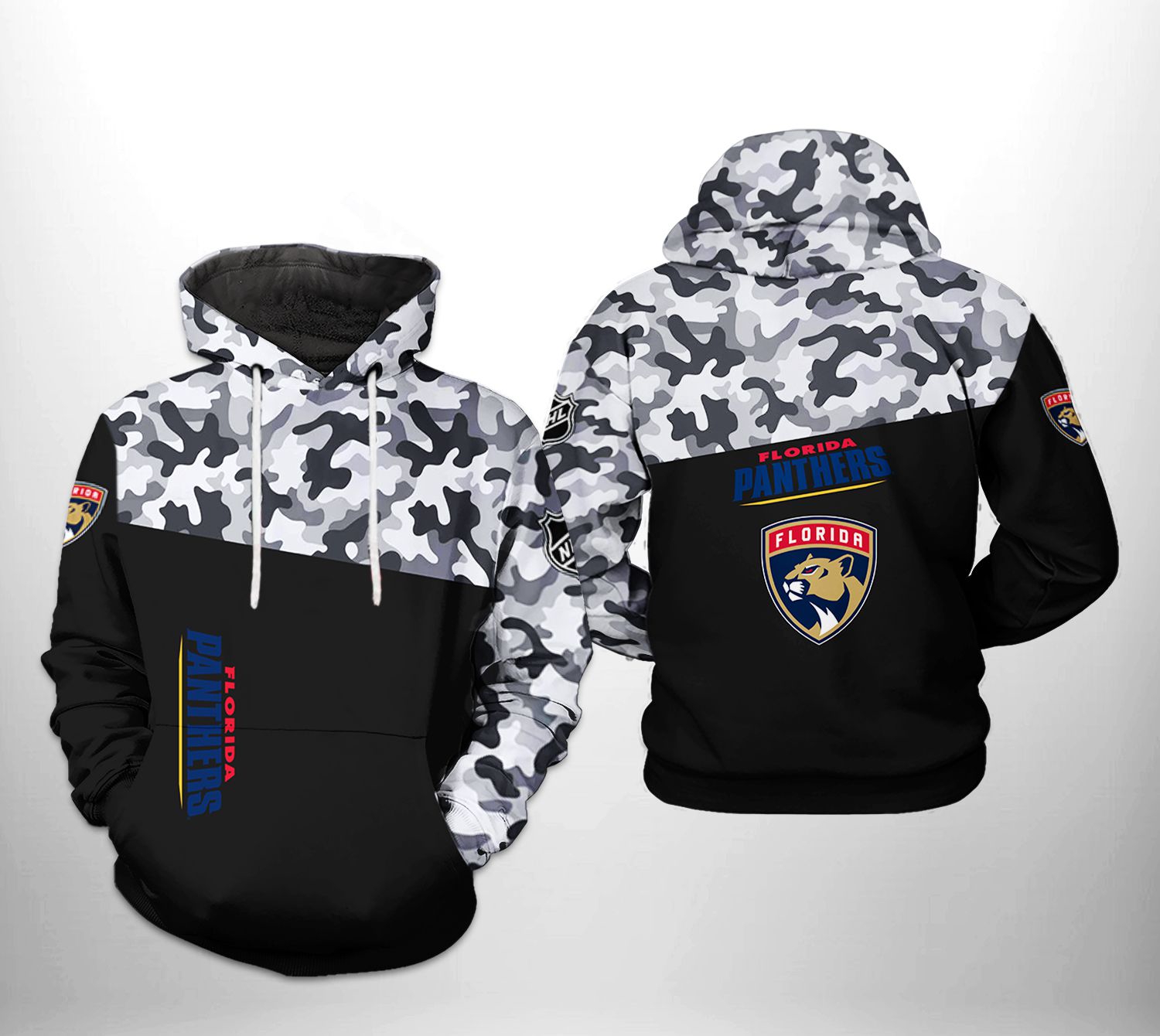 Men'S Nhl Florida Panthers Hockey Champion All Over Print 3D Hoodie Zip-Up Hoodie Option