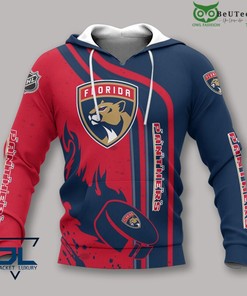 Men'S Nhl Florida Panthers Hockey Champion All Over Print 3D Zip-Up Hoodie