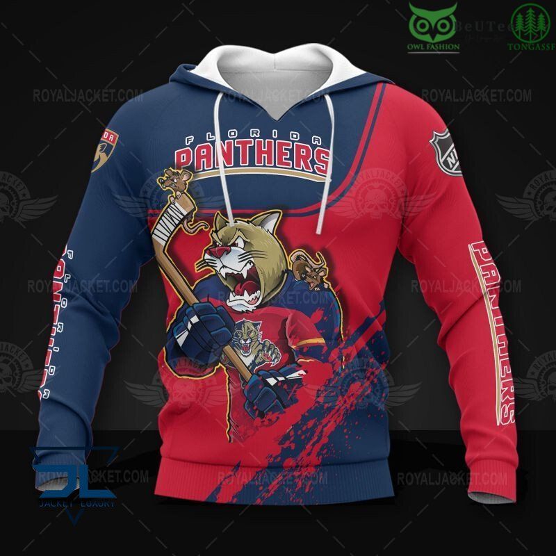 Men'S Nhl Florida Panthers Hockey Warriors All Over Print 3D Sweatshirt Jacket