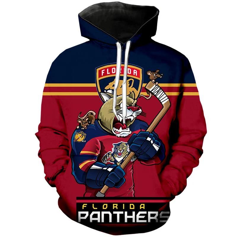Men'S Nhl Florida Panthers Mascot All Over Print 3D Hoodie