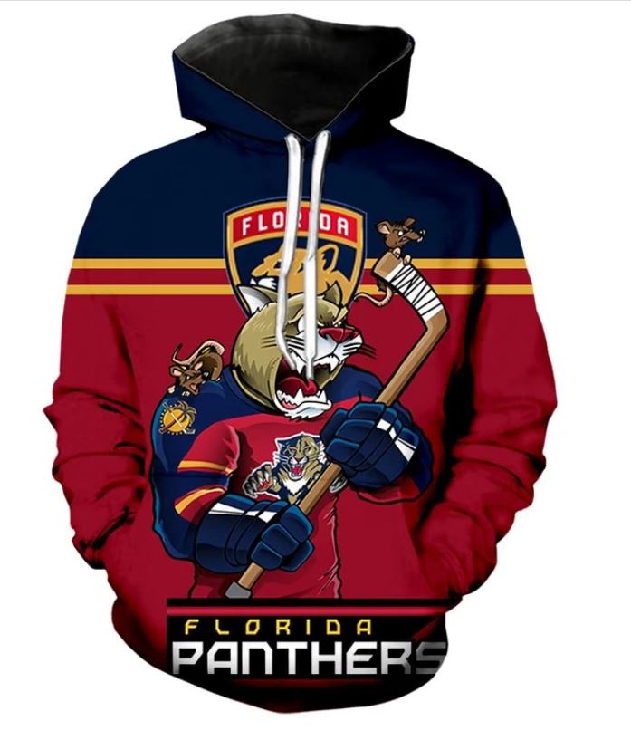 Men'S Nhl Florida Panthers Ultra-Cool All Over Print 3D Long Sleeve Hoodie Gift