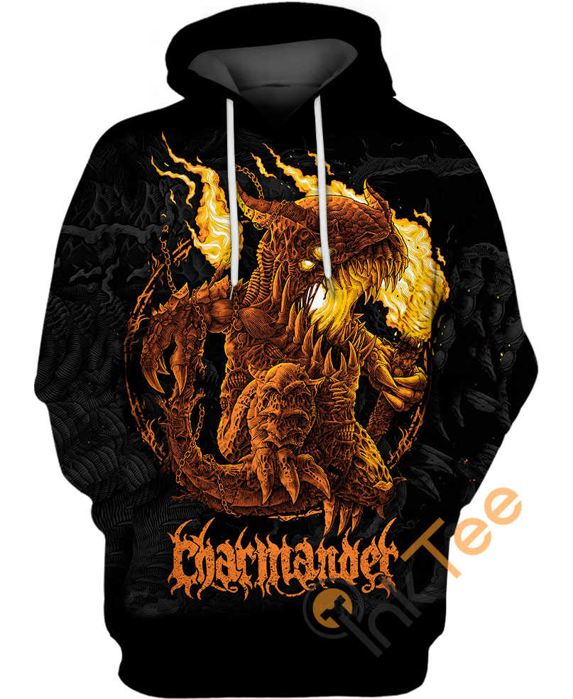 Menacing Demonic Charmander Custom All Over Print 3D Hoodie