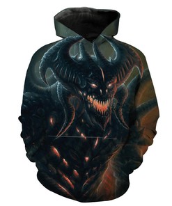Menacing Diablo All Over Print 3D Hoodie
