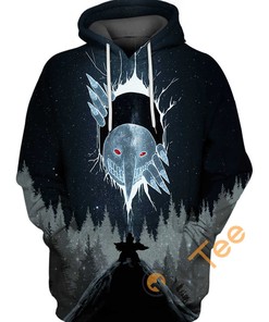 Menos Grande 3D Graphic Hoodie With Zippers