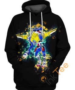 Metalgarurumon Digital Monster All Over Print Hoodie Men