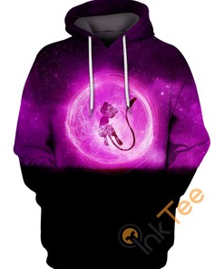 Mew In Pink Galaxy Custom 3D Print Hoodie