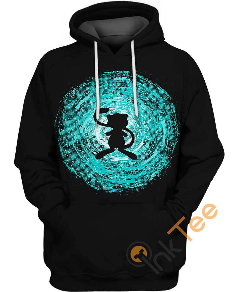 Mew Pokemon Circle 3D Print Hoodie Full Size
