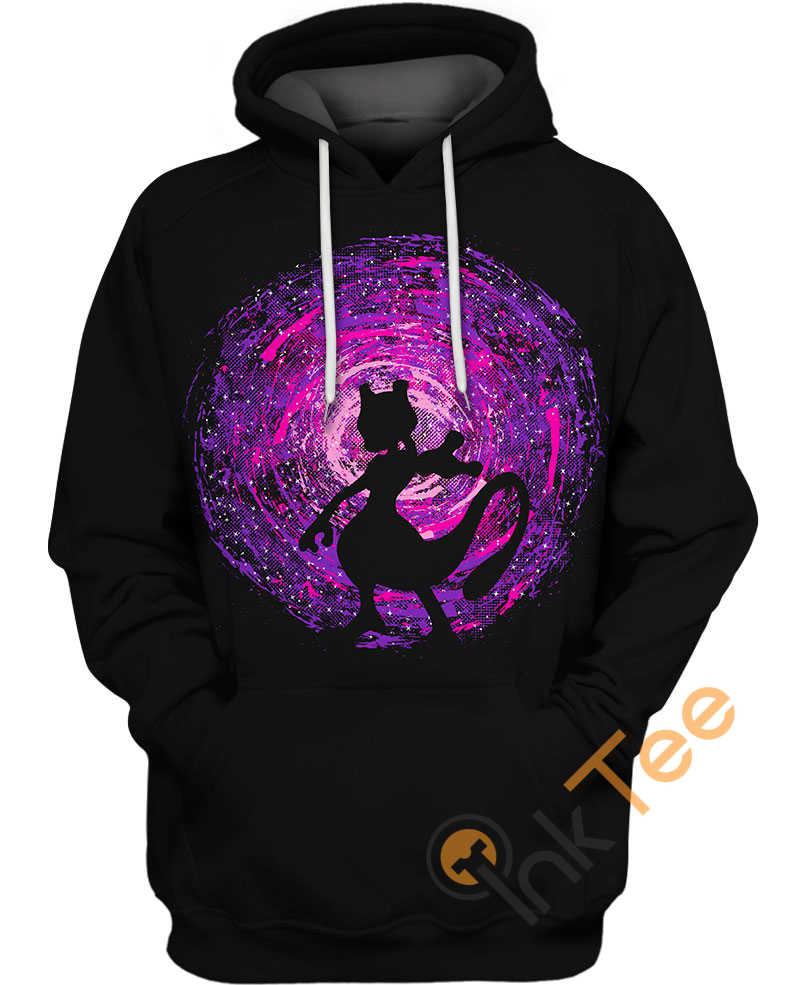 Mewtwo Energy Circle All Over Print Hoodie Men Graphic