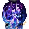 Mewtwo Psychic Attack 3D Hoodie Women