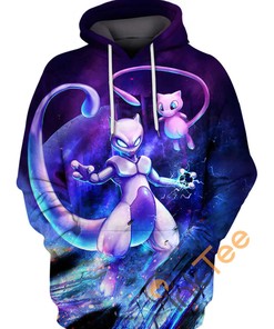 Mewtwo Psychic Attack 3D Hoodie Women