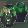 Miami Hurricanes Horror Movies Halloween 3D Hoodie All Over Printed, Fbs, Football Bowl Subdivision, Ncaa, Michael Myers