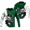 Miami Hurricanes Jack Skellington And Zero Printful 3D All Over Print Zip Up Hoodie