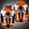 Miami Hurricanes Logo Football Custom All Over Print 3D Hoodie 