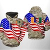Miami Hurricanes Ncaa Us Flag Camo Veteran All Over Print 3D Hoodie 