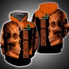 Miami Hurricanes Skull Art Custom All Over Print 3D Hoodie 