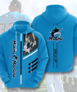 Miami Marlins Custom All Over Print 3D Hoodie Printful Gifts For Fathers Day