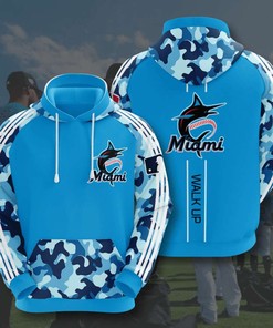 Miami Marlins Custom Sport All Over Print 3D Hoodie