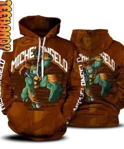 Michelangelo Ninja Turtle Custom All Over Print 3D Hoodie