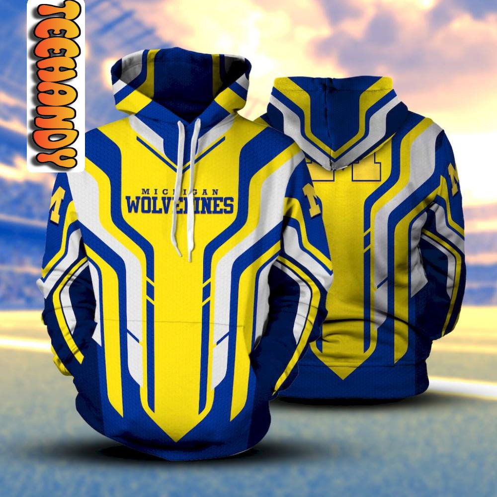 Michigan Wolverines 3D Hoodie With Premium Quality