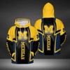 Michigan Wolverines All Over Print 3D Zip Up Hoodie With Graphic Design