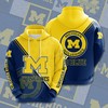 Michigan Wolverines Custom All Over Print 3D Hoodie Gifts For Men