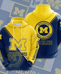 Michigan Wolverines Custom All Over Print 3D Hoodie Gifts For Men
