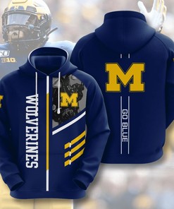 Michigan Wolverines Custom Unique Design Hoodie All Over Print 3D Hoodie