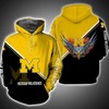 Michigan Wolverines Football All Over Print 3D Zip Up Hoodie Gifts For Ncaa Fans 