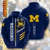 Michigan Wolverines Go Blue American Football 3D Hoodie With Unique Graphics Print Perfect Ncaa Gifts