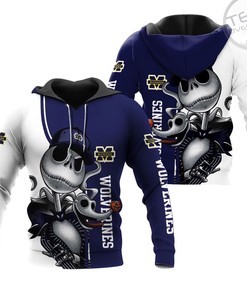 Michigan Wolverines Jack Skellington And Zero 3D Hoodie With Eye-Catching Print