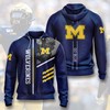 Michigan Wolverines Sport Hoodie With All Over Print And 3D Design 