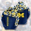 Michigan Wolverines Usa Hoodie With All Over Print And 3D Design 
