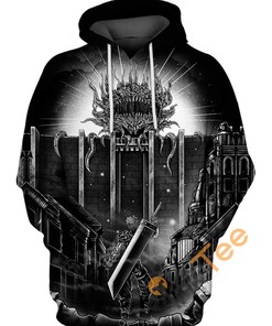 Midgar City Final Fantasy All Over Print Hoodie Men